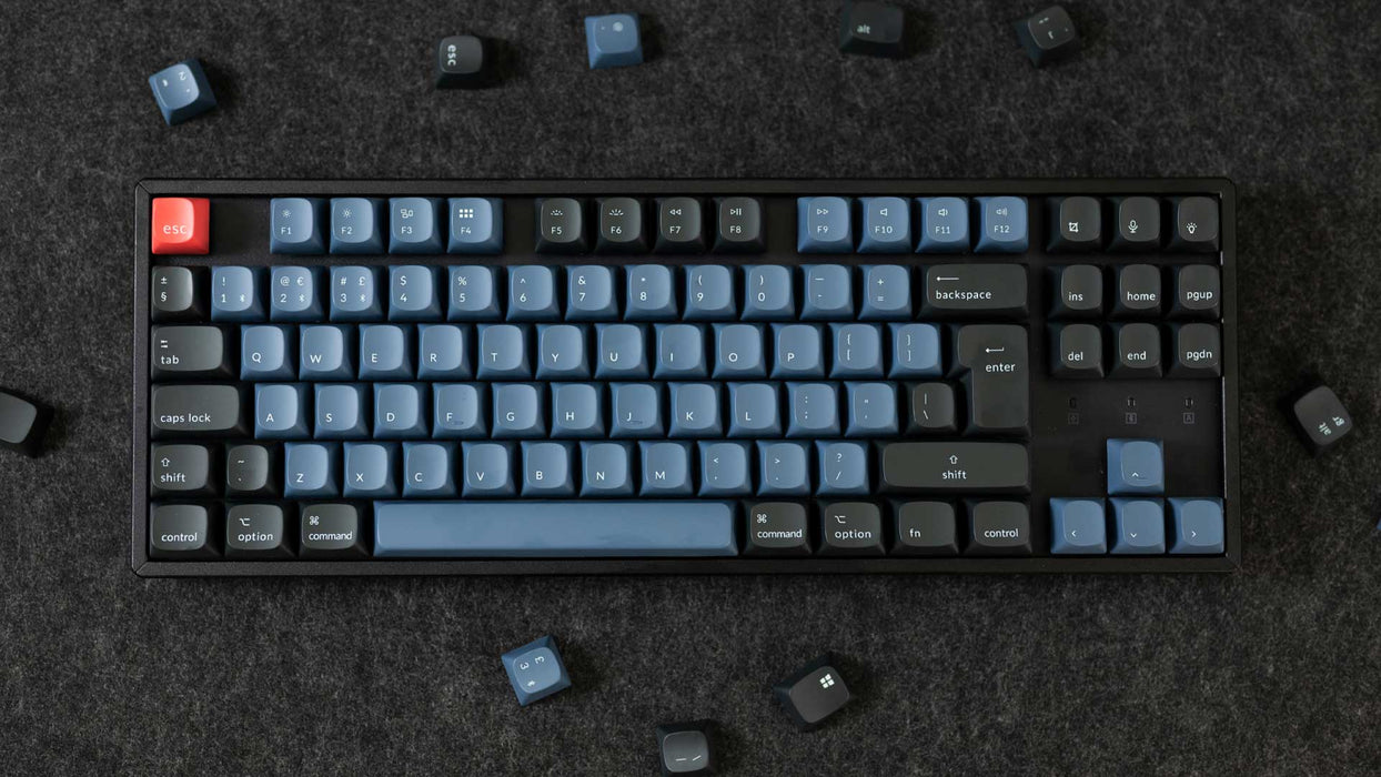 Keychron K8 Pro Plastic RGB TKL ISO UK Clicky Gateron Blue