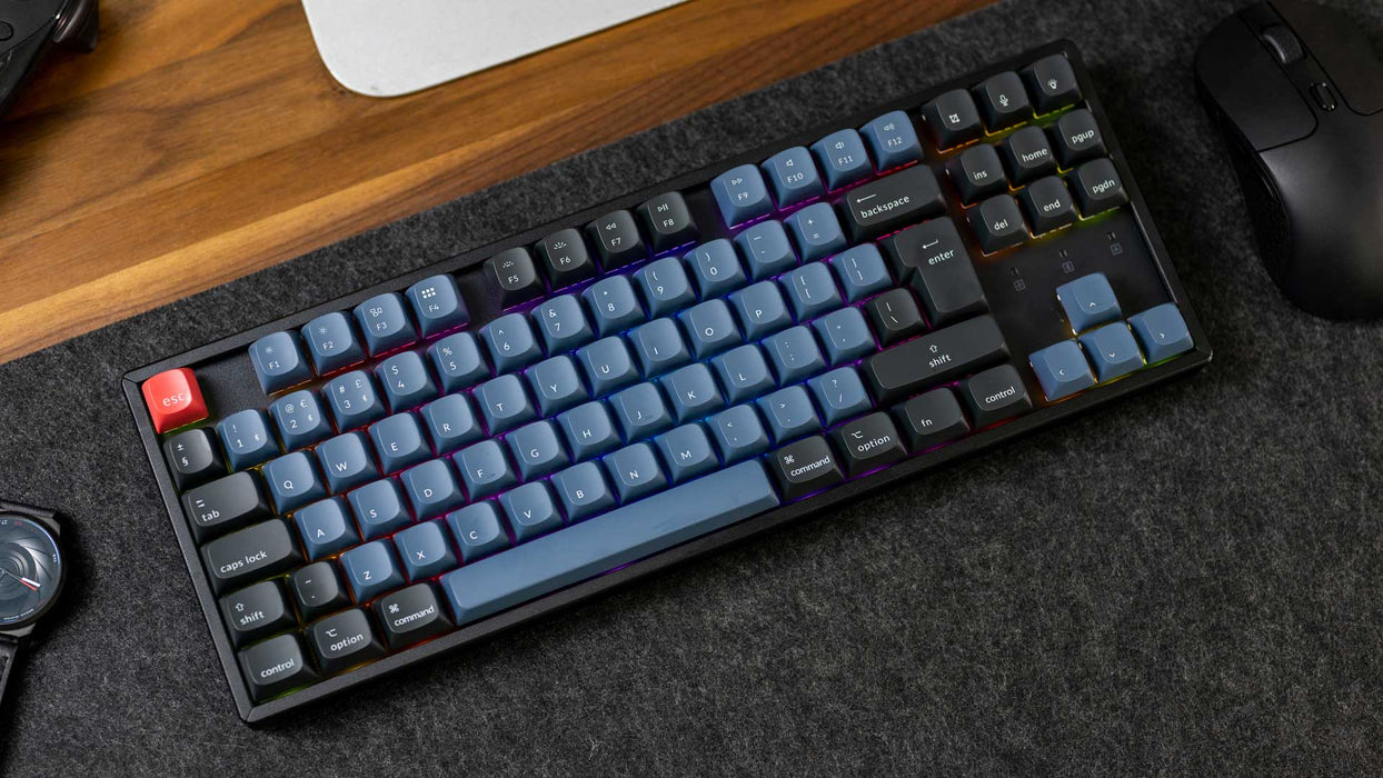 Keychron K8 Pro Plastic RGB TKL ISO UK Linear Gateron Red