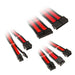 Kolink Core Adept Braided Cable Extension Kit Jet Black/Racing Red