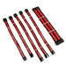 Kolink Core Adept Braided Cable Extension Kit Jet Black/Racing Red